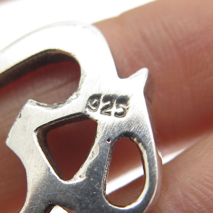 925 Sterling Silver Vintage Om Mantra Charm Pendant