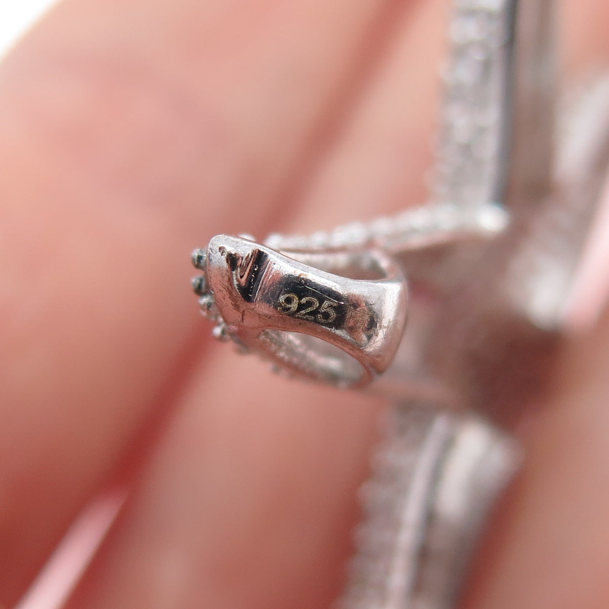 925 Sterling Silver Round-Cut Lab-Created Ruby & C Z Starfish Slide Pendant