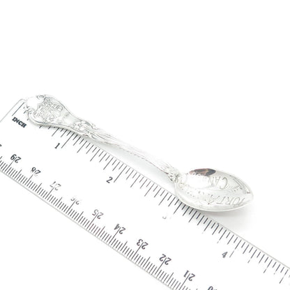 925 Sterling Silver Antique Canada Port Arthur Floral Tea Spoon