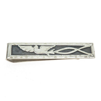 900 Silver Vintage Guatemala Phoenix Bird Tie Clip