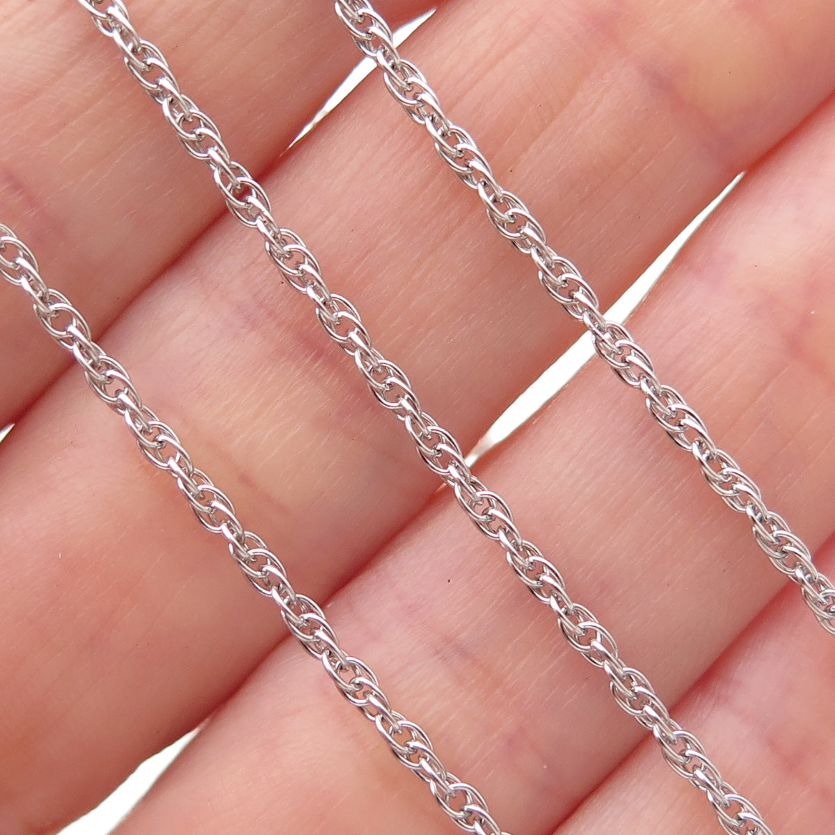 Parker 925 Sterling Silver Vintage Singapore Chain Necklace 18"
