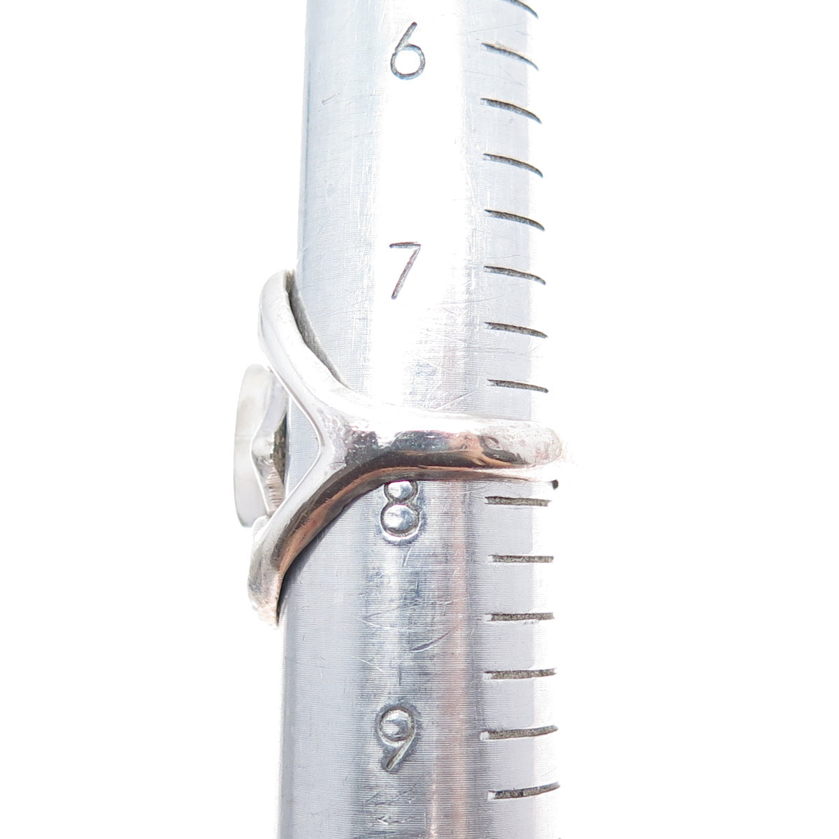 Old Pawn 925 Sterling Silver Vintage Southwestern Turquoise Tribal Ring Size 8