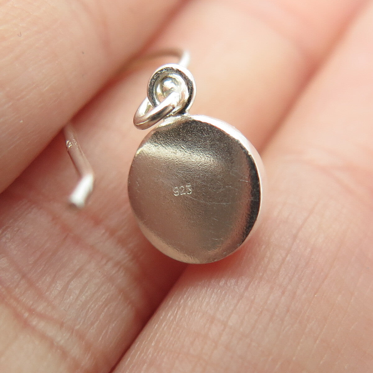 925 Sterling Silver Ball Dangling Hook Earrings