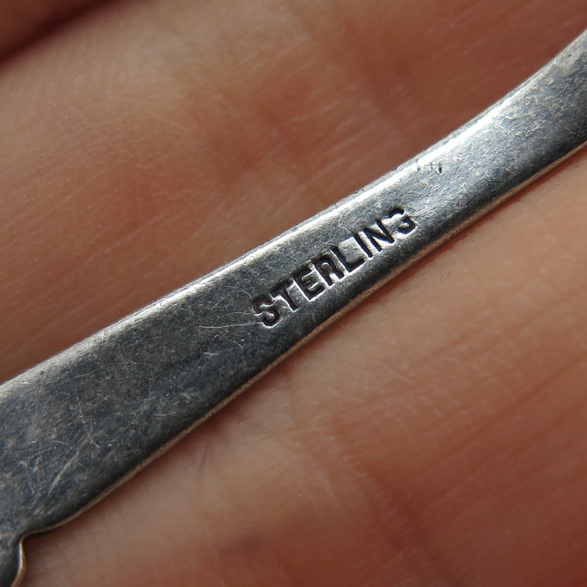 925 Sterling Silver Antique Art Deco Easter No Cross No Crown Coffee Spoon