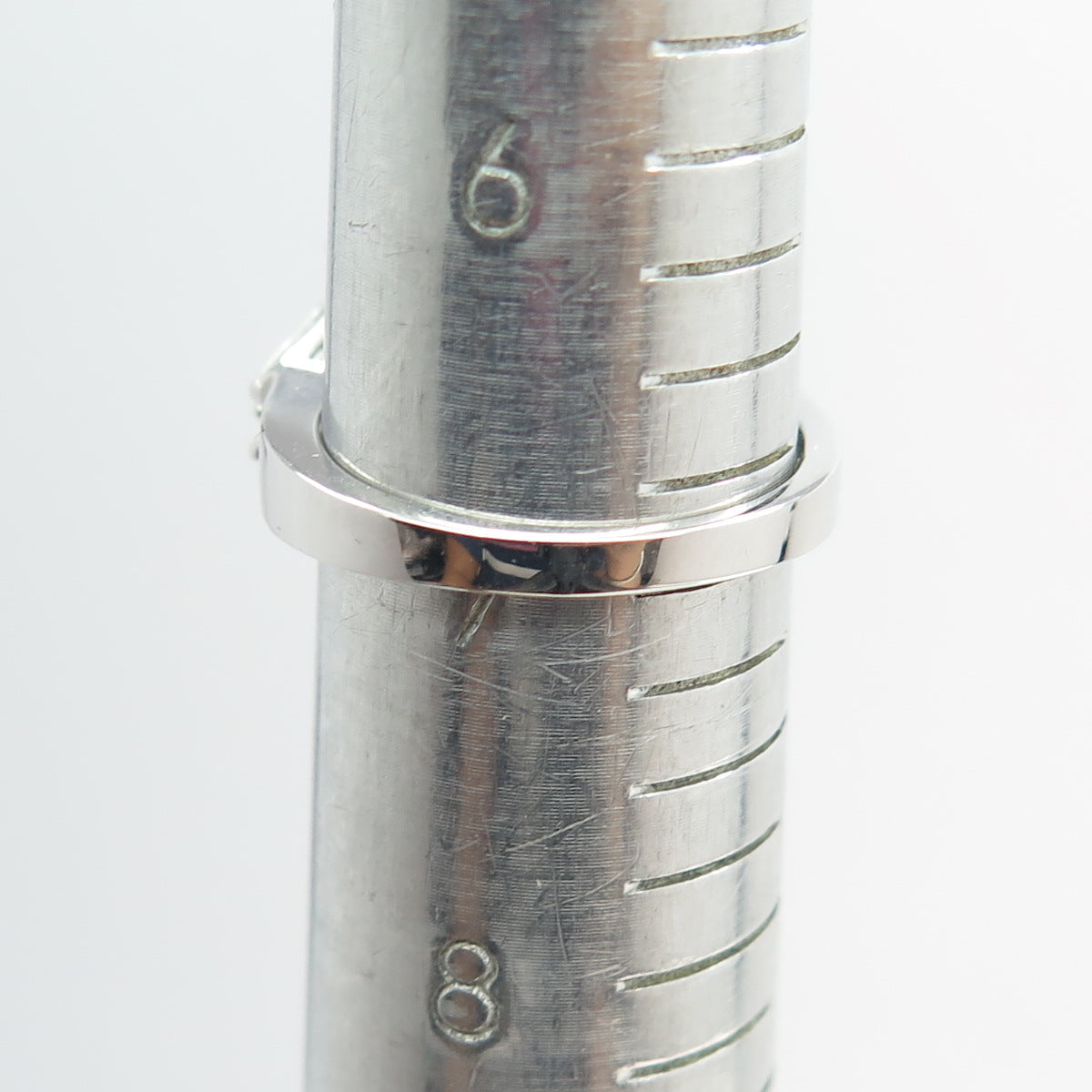 925 Sterling Silver Radiant & Tapered Baguette-Cut Shaped C Z Ring Size 7