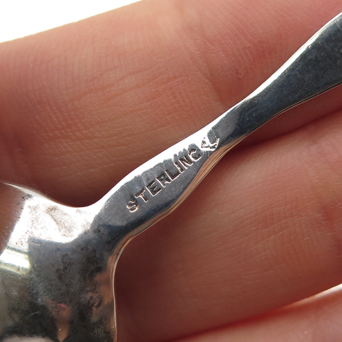 925 Sterling Silver Antique Art Deco Enamel Halifax Coat of Arms Coffee Spoon