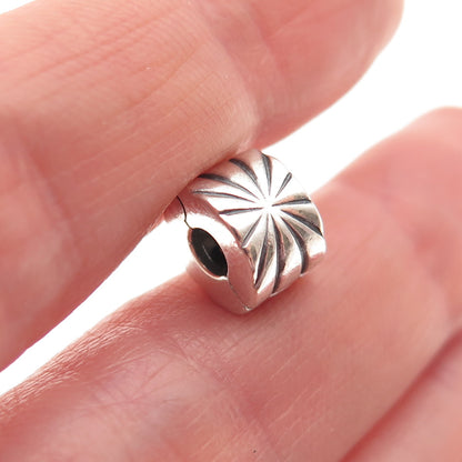 PANDORA 925 Sterling Silver Sunburst Clip Charm