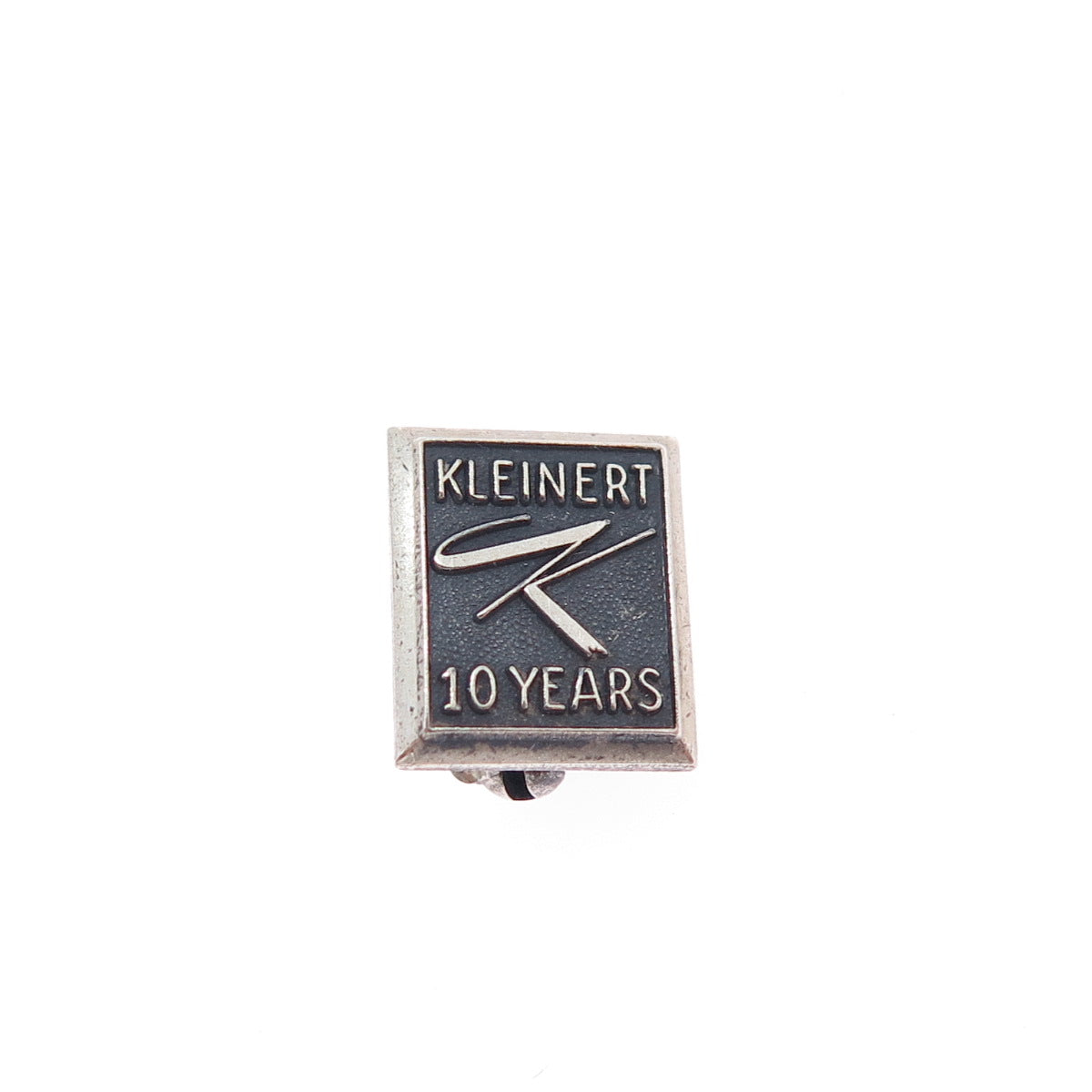 MAC NY 925 Sterling Silver Vintage Kleinert 10 Years Oxidized Mini Pin Brooch
