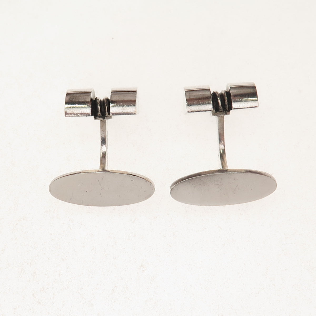 Georg Jensen 925S Sterling Silver Vintage Denmark Modernist Cufflinks #67