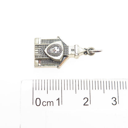HAYWARD 925 Sterling Silver Antique "I am a Methodist" Church Religious Pendant