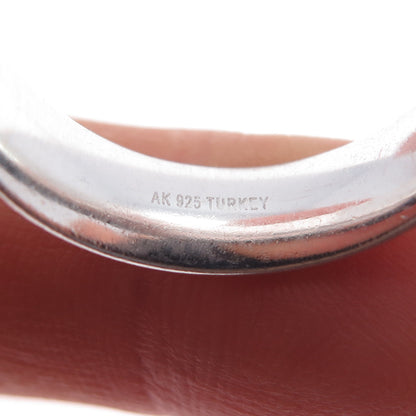 925 Sterling Silver Diamond-Cut Band Ring Size 10