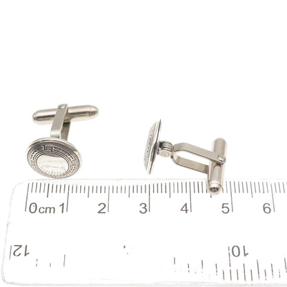 TSM The Silver Mesa Old Pawn 925 Sterling Silver Vintage Concho Tribal Cufflinks