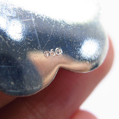 950 Silver Vintage Bear Pendant