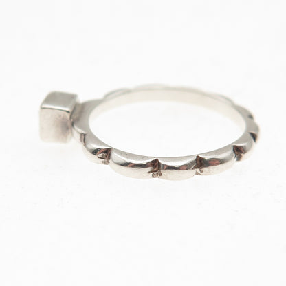 925 Sterling Silver Vintage Real Smoky Quartz Ring Size 5