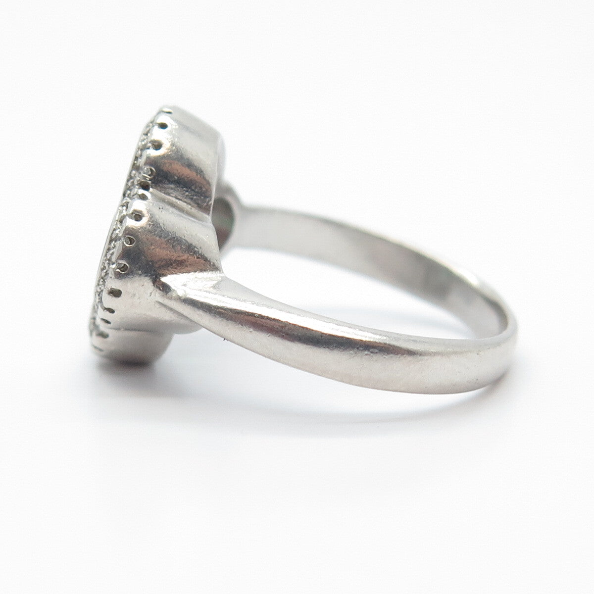 925 Sterling Silver Multi-C Z Cross Ring Size 7.25