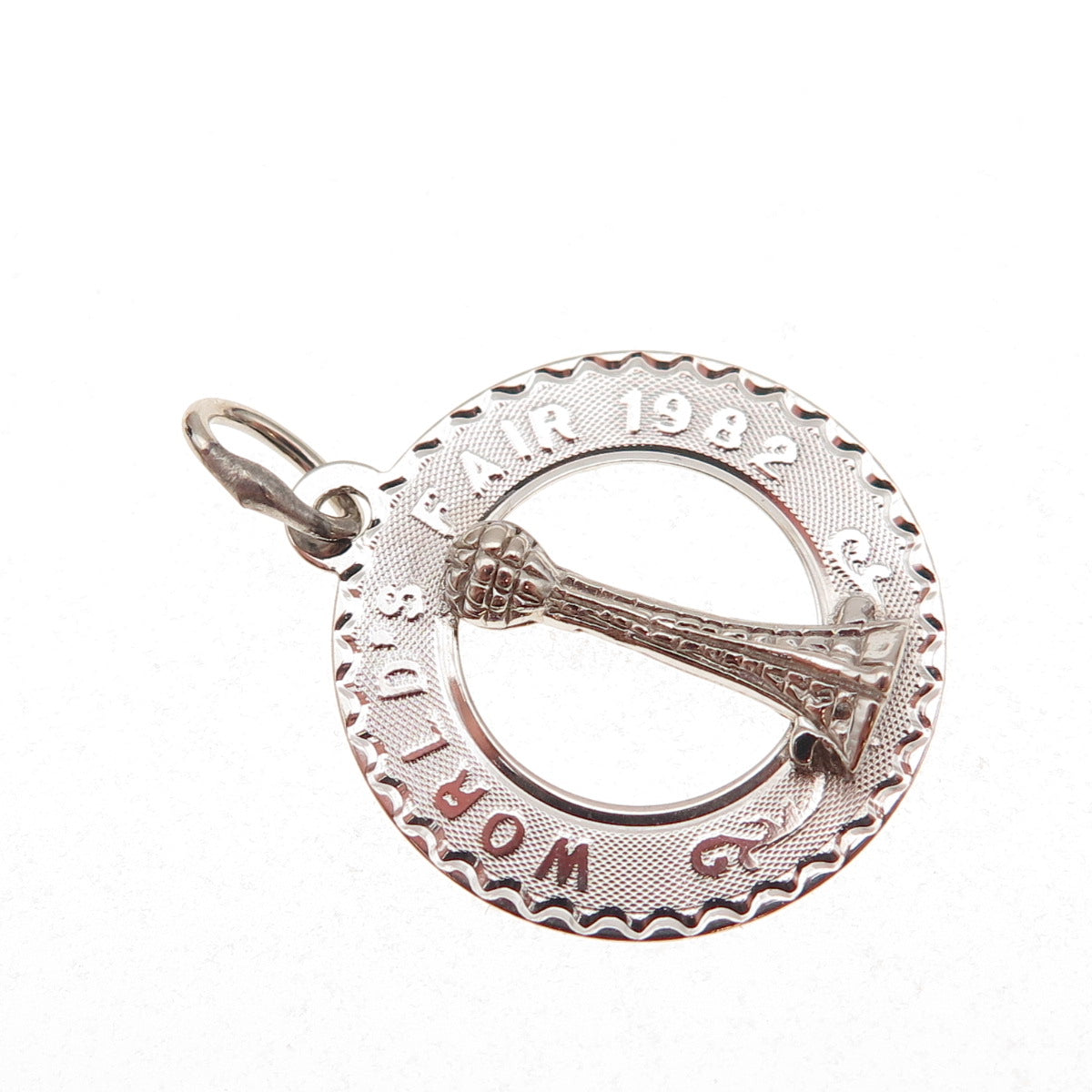 Crea 925 Sterling Silver Vintage 1982 Knoxville World's Fair Charm Pendant
