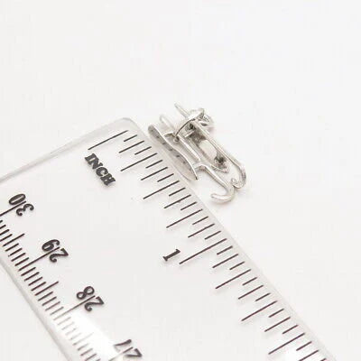 925 Sterling Silver Vintage Old Fashioned Ice Skates Charm Pendant