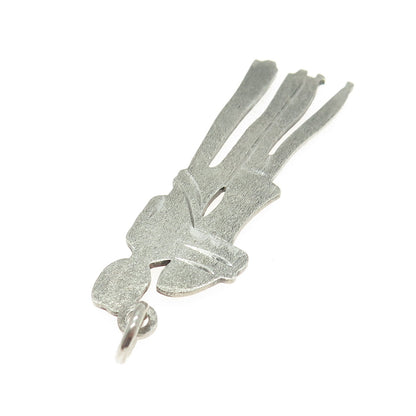 800 Silver Vintage Couple Textured Pendant