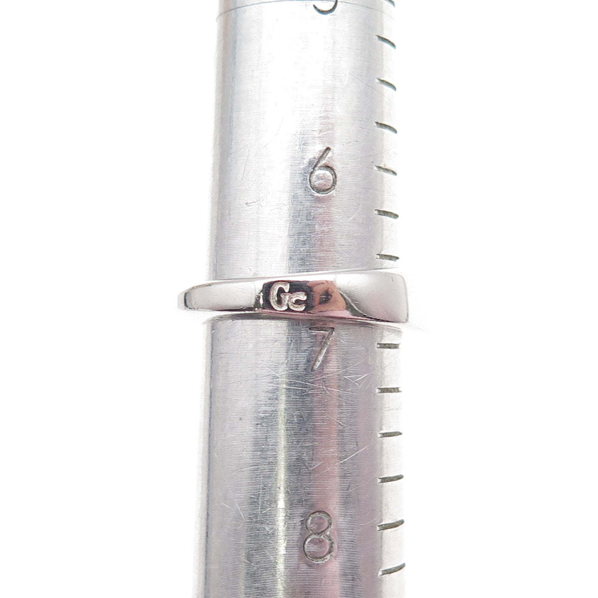 GUESS 925 Sterling Silver Hook Ring Size 7