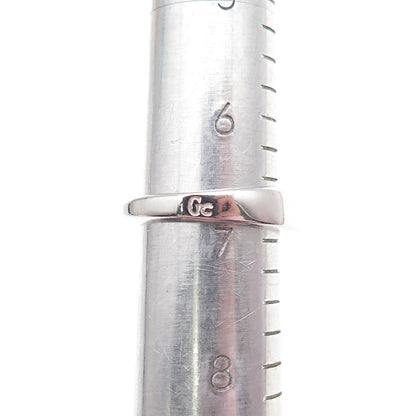 GUESS 925 Sterling Silver Hook Ring Size 7