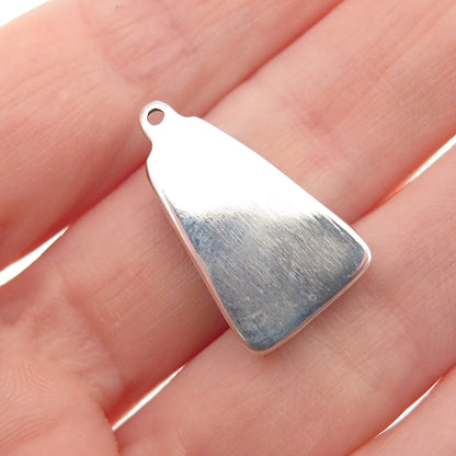 Old Pawn Sterling Silver Vintage Southwestern Royston Turquoise Charm Pendant