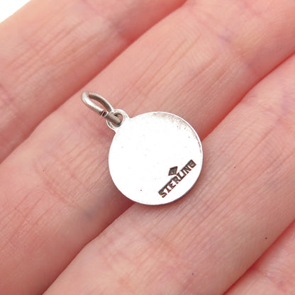 BATES & KLINKE Sterling Antique Art Deco Stephen Foster Memorial Mini Pendant