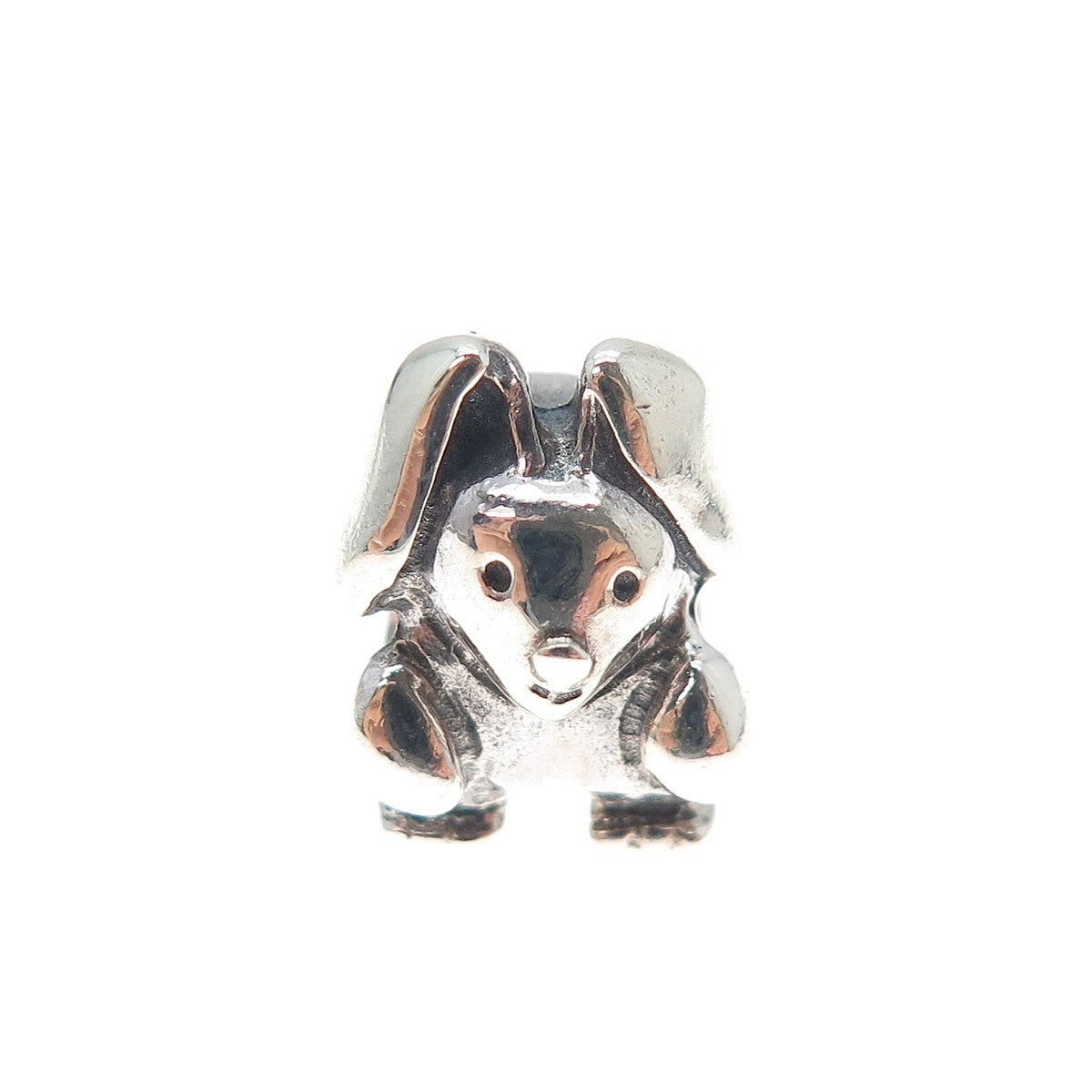 PANDORA 925 Sterling Silver Nini the Rabbit Slide Bead Charm