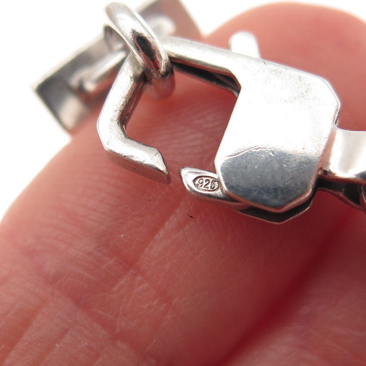 Emporio Armani Sterling Silver Vintage Bracelet / Necklace Lobster Lock Clasp