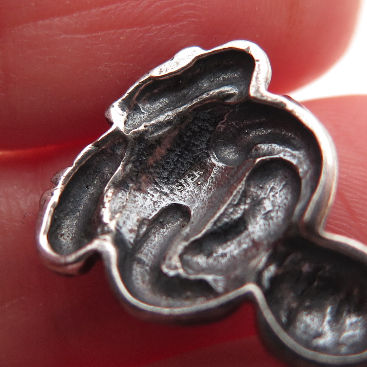 925 Sterling Silver Vintage Buddha Oxidized Mini Charm Pendant