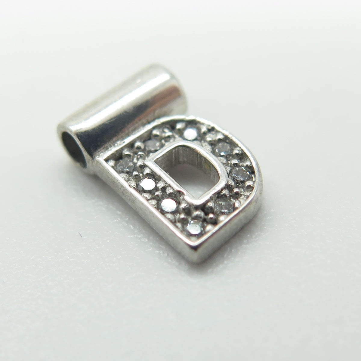 NOMINATION Italy 925 Sterling Silver C Z Letter "D" SeiMia Pendant