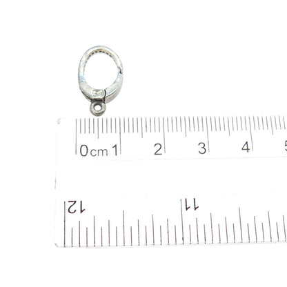 925 Sterling Silver Real Round-Cut Diamond Bracelet / Necklace Lobster Lock