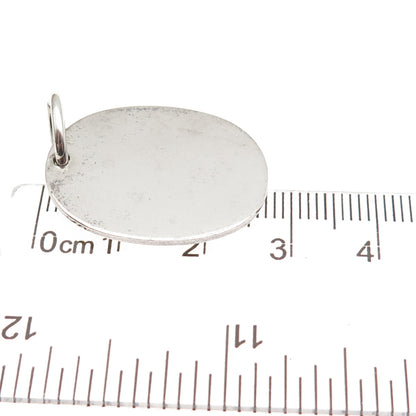 Tiffany & Co. 925 Sterling Silver Vintage Oval Tag Charm Pendant