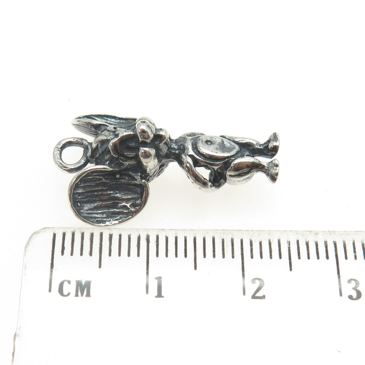 925 Sterling Silver Vintage Jerry Mouse 3D Pendant