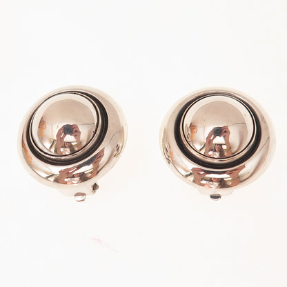 Niels Erik From 925S Sterling Silver Vintage Denmark Modernist Clip On Earrings