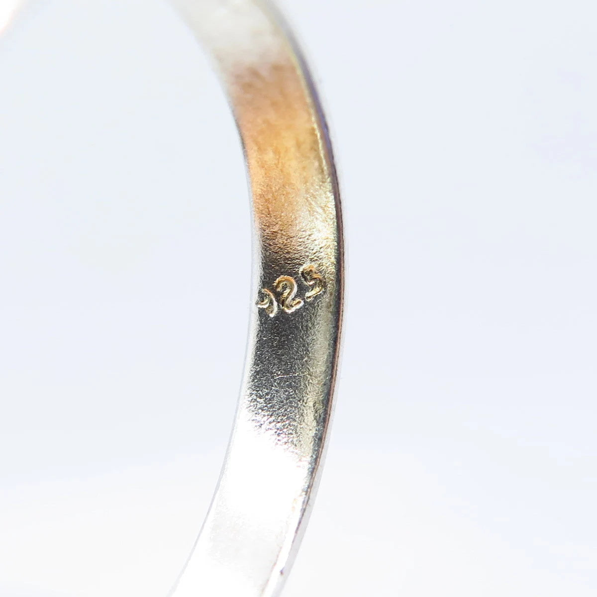925 Sterling Silver Vintage Triple Interlocked Ring Size 5.75
