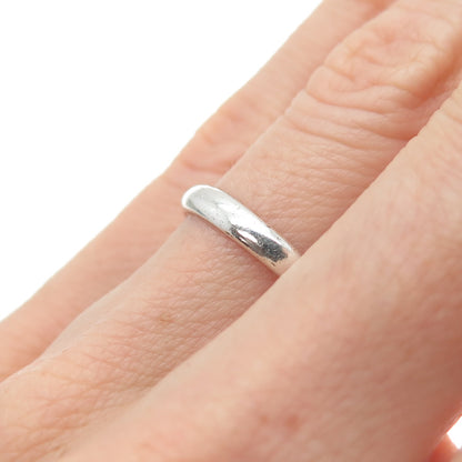 PB PAUL BRACKNA 925 Sterling Silver Vintage Stackable Wedding Band Ring Size 6