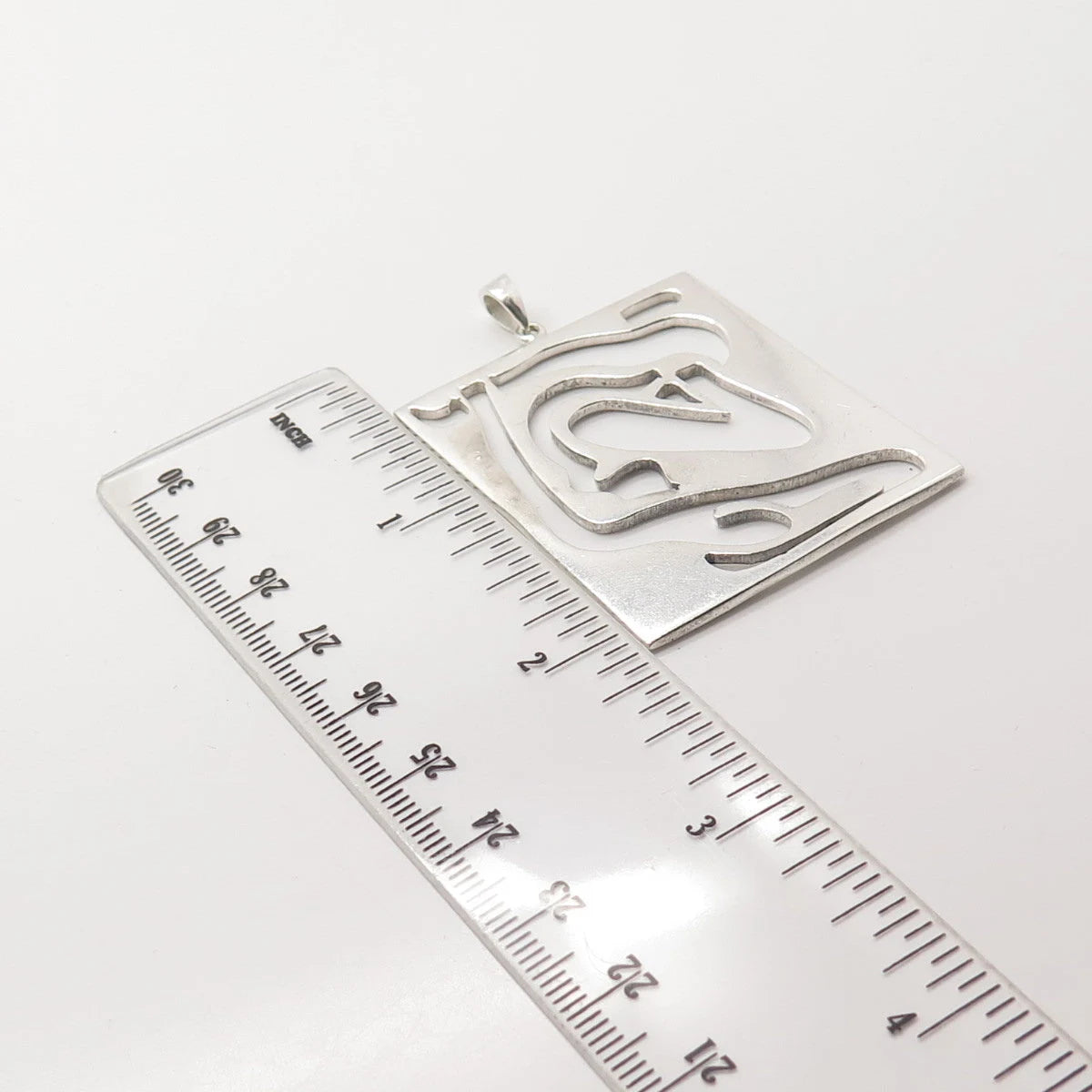 925 Sterling Silver Vintage Mexico Modernist Pendant