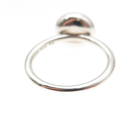 Pandora 925 Sterling Silver Rose Crystal Poetic Droplet Ring Size 7