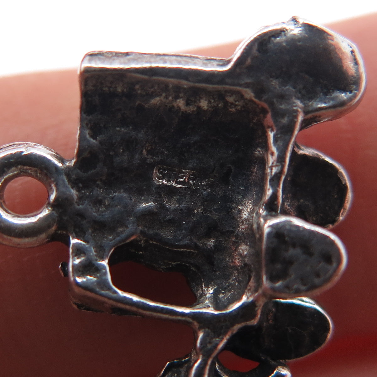 925 Sterling Silver Vintage Horse & Carriage Oxidized Charm Pendant