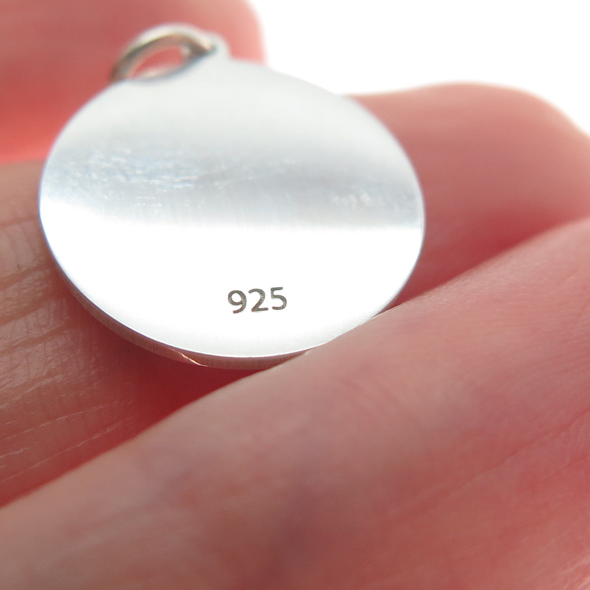 925 Sterling Silver Purple Pink Enamel It's A Girl Crown Minimalist Pendant