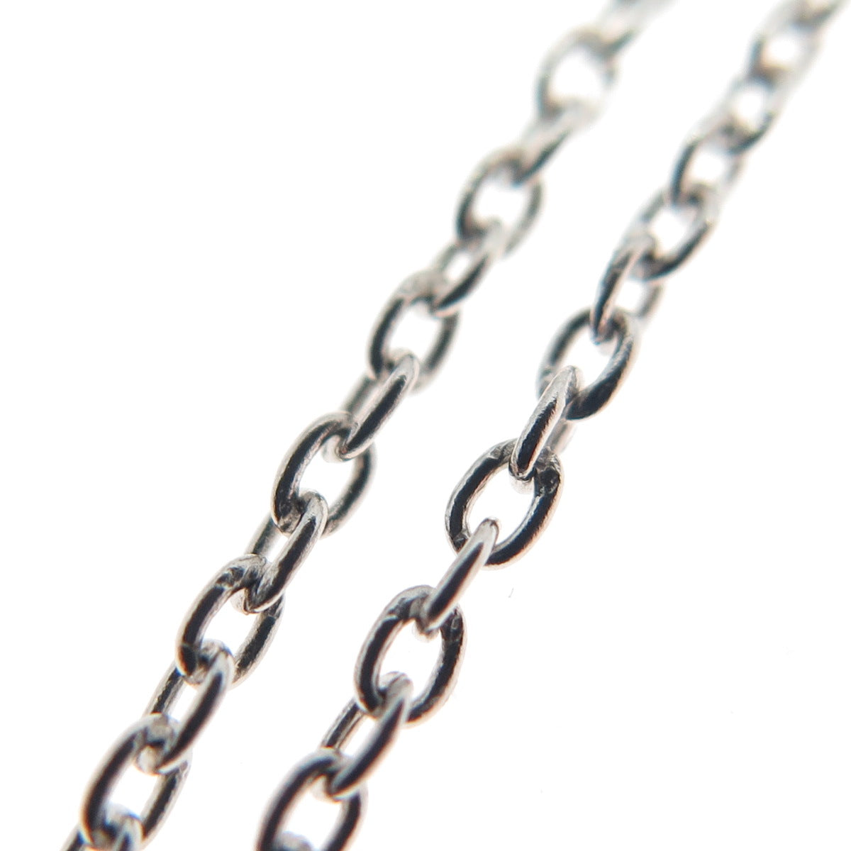 925 Sterling Silver Real Blue & White Topaz Cable Chain Necklace 18-20"