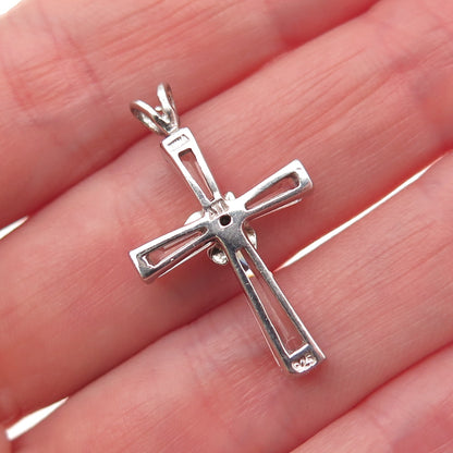 ATI Annika Witt 925 Sterling Silver C Z Holy Spirit Cross Charm Pendant