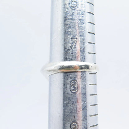 925 Sterling Silver Vintage Amethyst-Tone C Z Ring Size 7.5