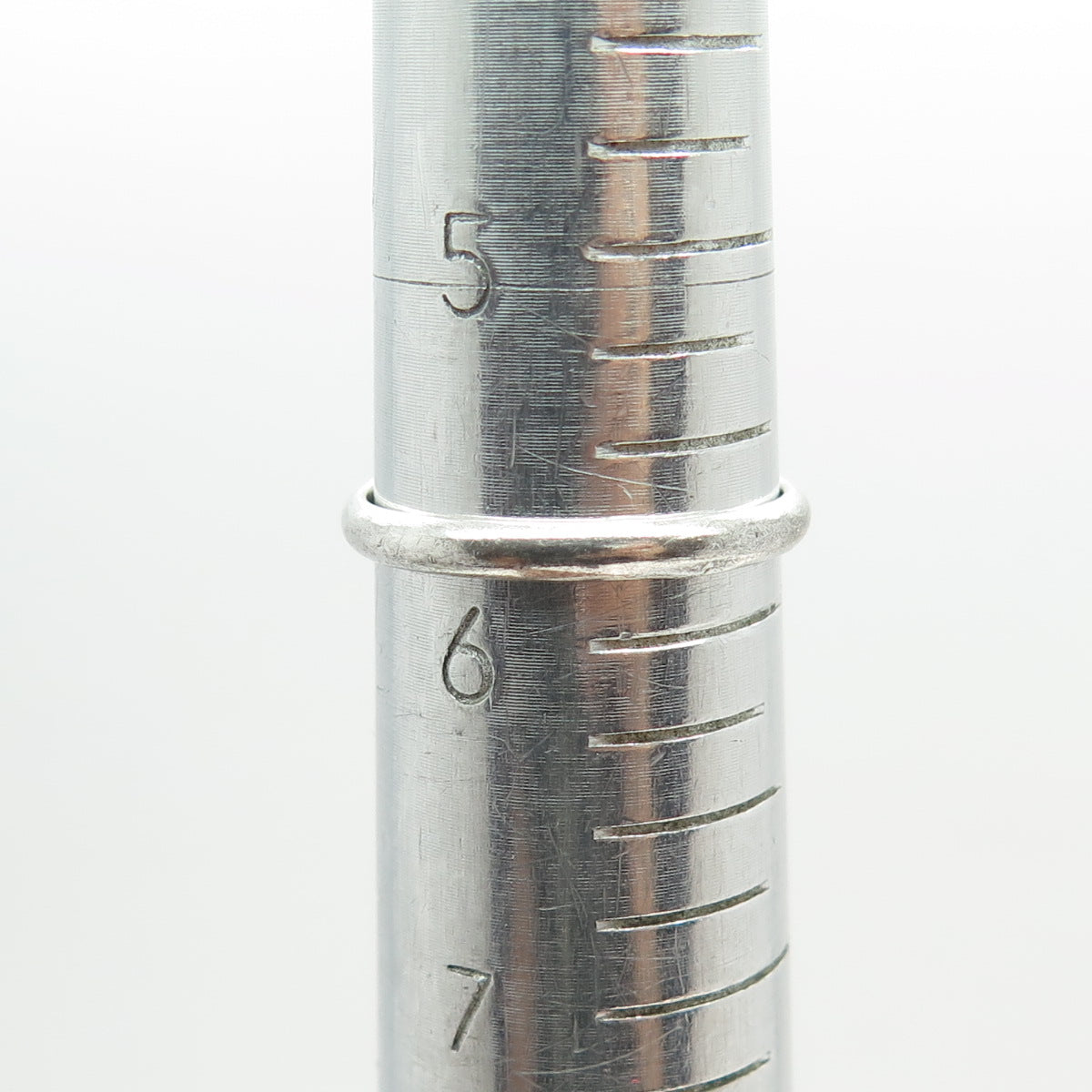 925 Sterling Silver Vintage Real Cabochon Amethyst Oxidized Ring Size 5.75