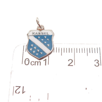 Fritz Reu & Co. 835 Silver Vintage Enamel Kassel Mini Charm Pendant