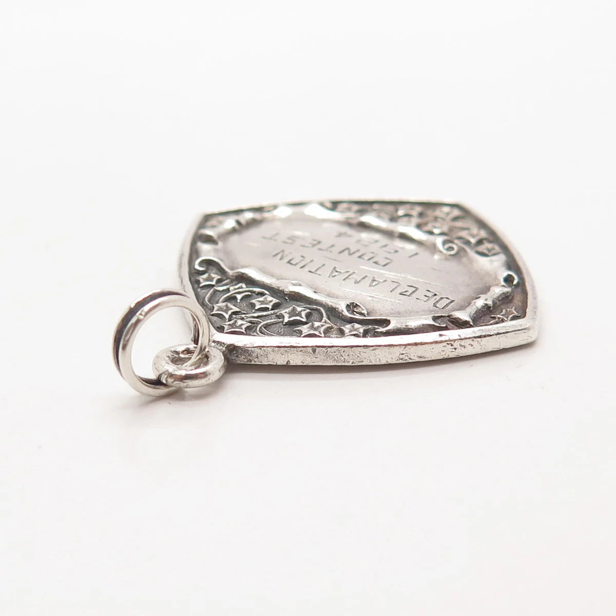 925 Sterling Silver Vintage Wendell & Co. "Declamation Contest 1924" Pendant
