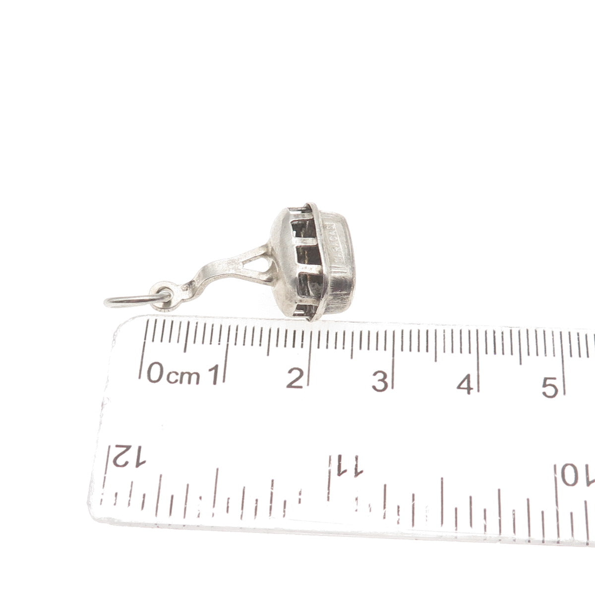 925 Sterling Silver Vintage Caracas Gondola 3D Mini Charm Pendant