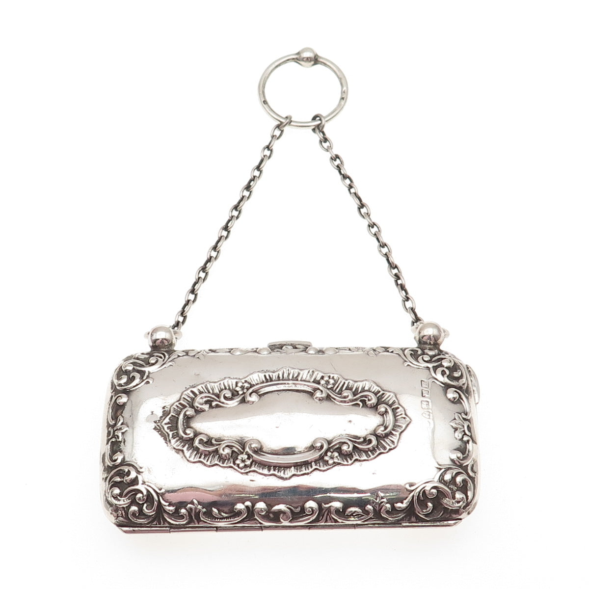 Henry Matthews 925 Sterling Silver Antique 1900s Chester Chatelaine Coin Purse