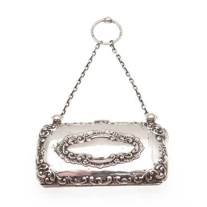 Henry Matthews 925 Sterling Silver Antique 1900s Chester Chatelaine Coin Purse