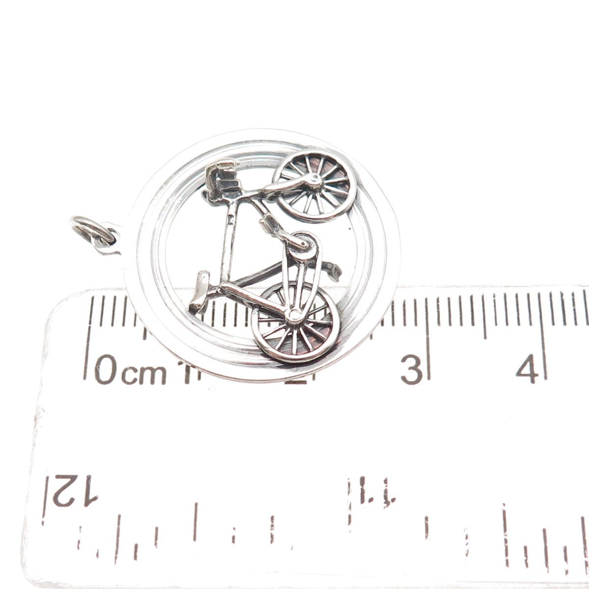 Payton Pepper & Sons 925 Sterling Silver Vintage 1963 Birmingham Bicycle Pendant
